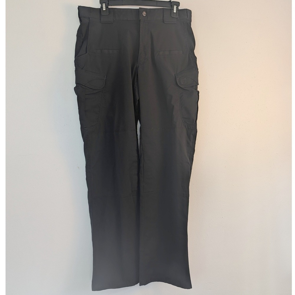 5.11 Tactical Cargo Pants Mens 32x32 Black Ripstop Multi-Pocket Utility Trousers